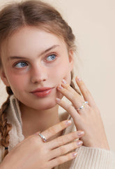 wearing Color Astral Rings